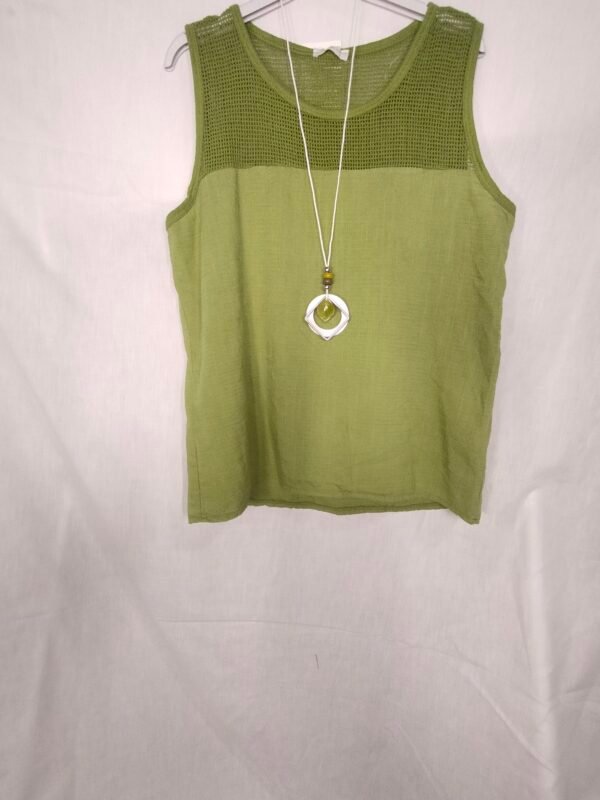 Blusa Rejilla Natural - Frescura Elegante para Días Intensos