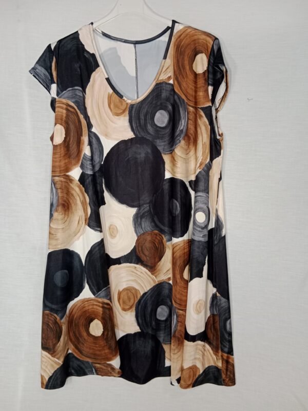 Vestido Estampado de Esferas – Comodidad para los días que no paran