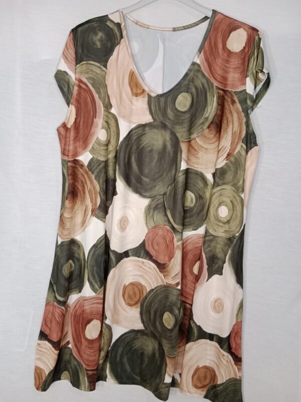 Vestido Estampado de Esferas – Comodidad para los días que no paran